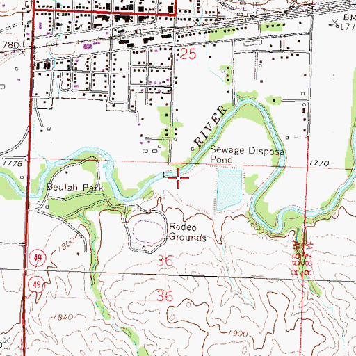 Topographic Map of Wally Dresskell Lake, ND