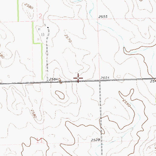 Topographic Map of Erickson Field (historical), ND