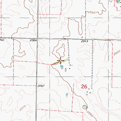 Topographic Map of Schumacher Strip, ND