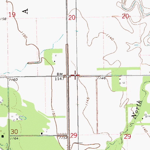 Topographic Map of Janice Field (historical), ND