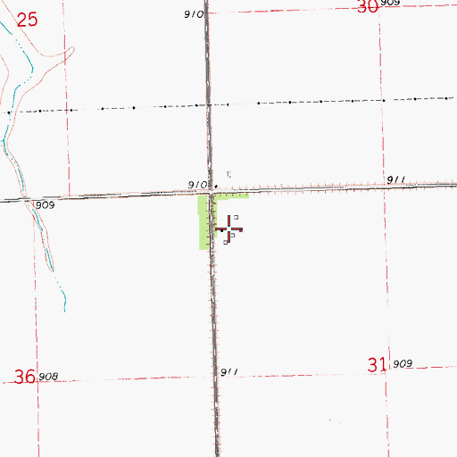 Topographic Map of Kraft Airport, ND