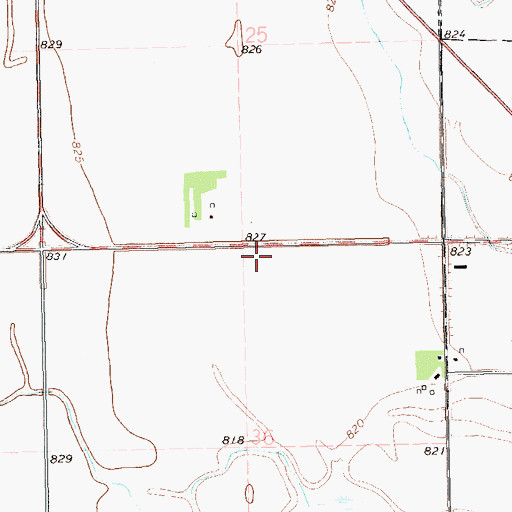 Topographic Map of Minto Municipal Airport, ND