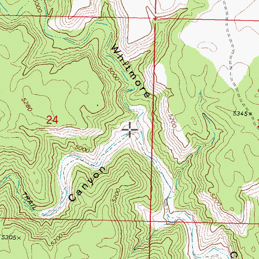 Topographic Map of Road Canyon, AZ
