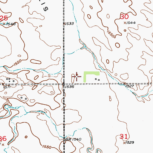 Topographic Map of Minneapolis Flats, ND