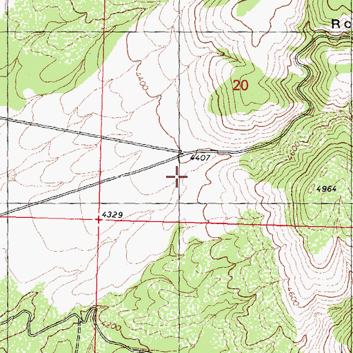 Topographic Map of Road Canyon, AZ