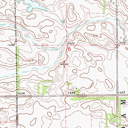 Topographic Map of Nelson Private Airport (historical), ND