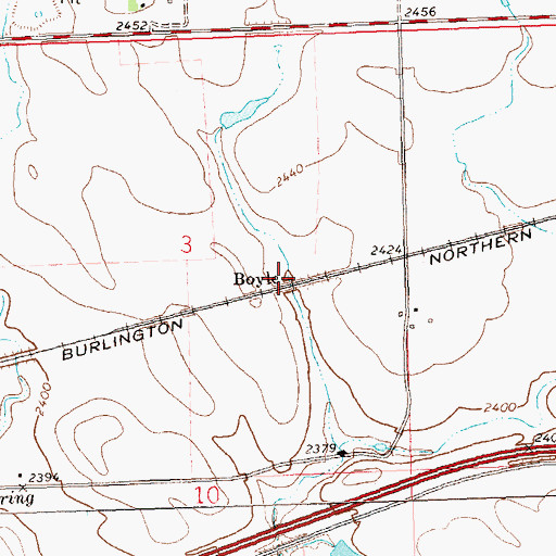 Topographic Map of Boyle, ND