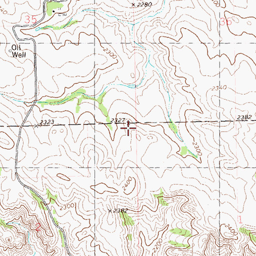 Topographic Map of Jore Water Well, ND