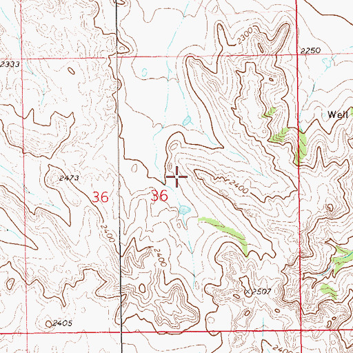Topographic Map of A Moe Ranch, ND
