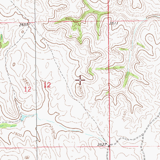 Topographic Map of Bicentennial Oil Field, ND