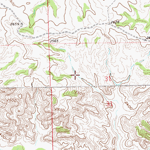 Topographic Map of Magpie Oil Field, ND