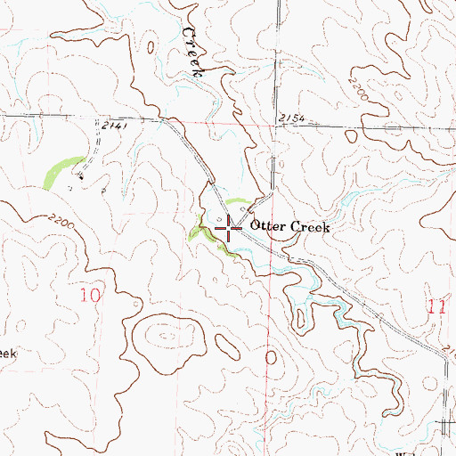 Topographic Map of Otter Creek, ND