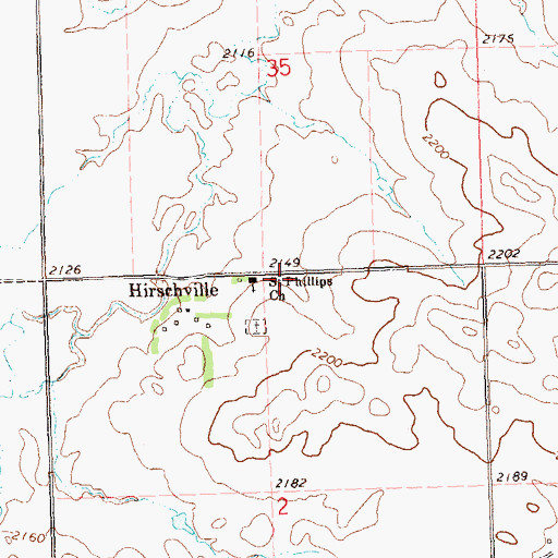 Topographic Map of Saint Phillips Church, ND