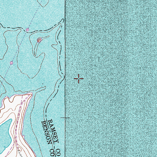 Topographic Map of Devils Lake, ND