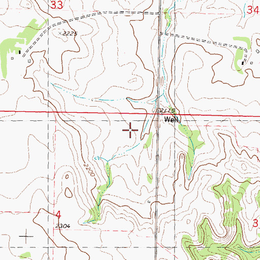 Topographic Map of Morton County, ND