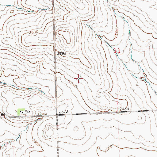 Topographic Map of Hettinger County, ND