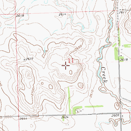 Topographic Map of Adams County, ND