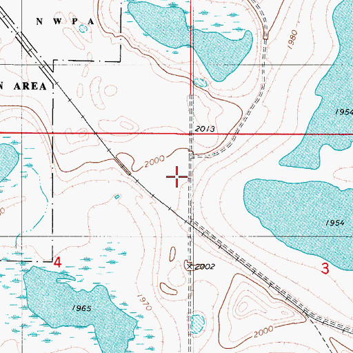 Topographic Map of McIntosh County, ND