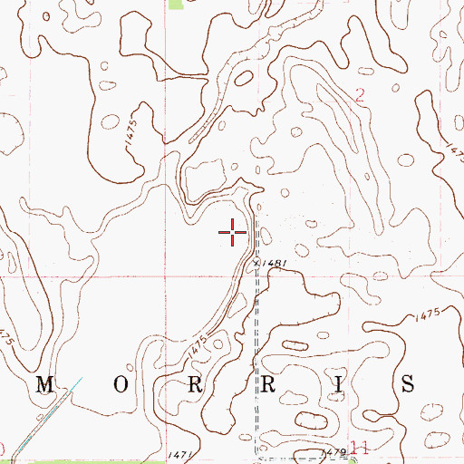Topographic Map of Ramsey County, ND