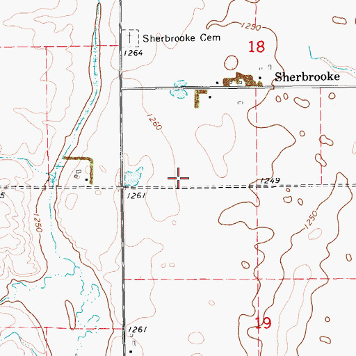 Topographic Map of Steele County, ND
