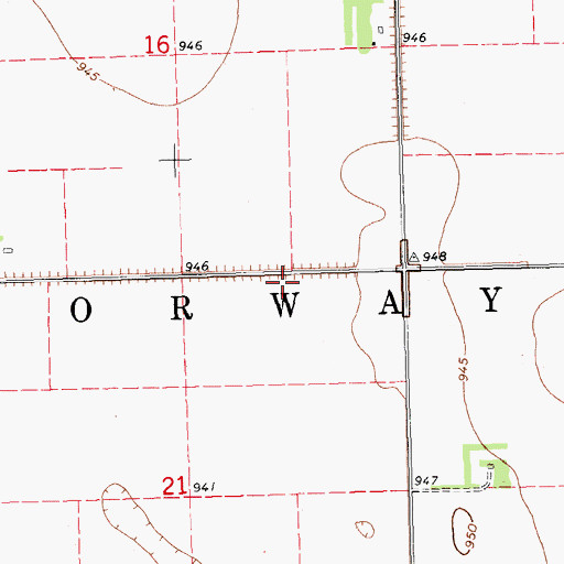 Topographic Map of Traill County, ND