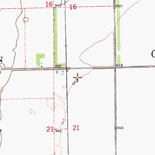 Topographic Map of Cass County, ND