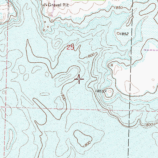 Topographic Map of McLean County, ND