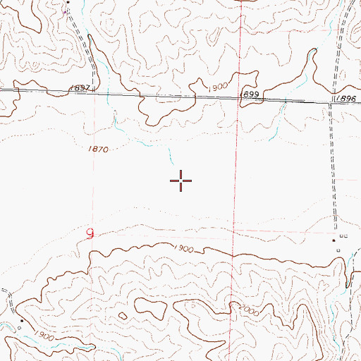 Topographic Map of Mercer County, ND