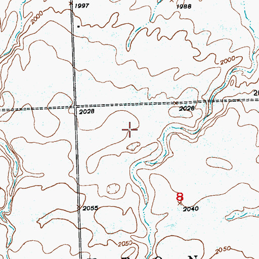 Topographic Map of Burke County, ND