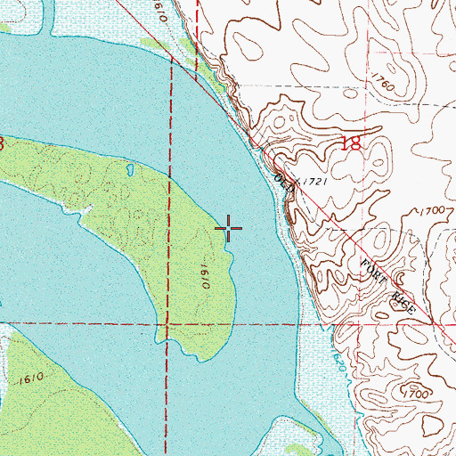 Topographic Map of Carlson Lake, ND