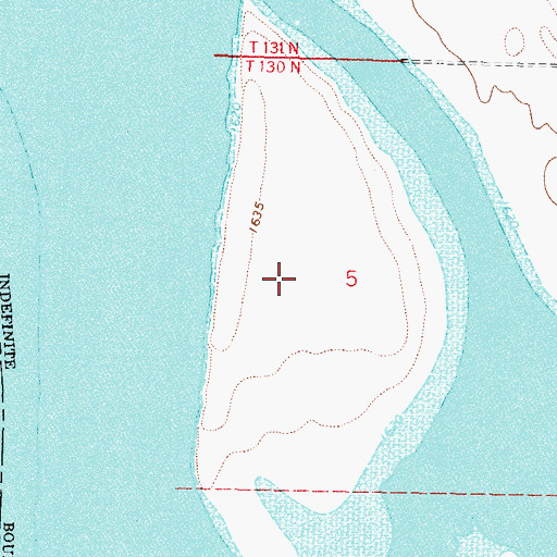 Topographic Map of Winona (historical), ND
