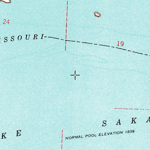 Topographic Map of Connors Point (historical), ND