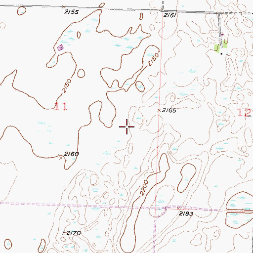 Topographic Map of Chippewa Point (historical), ND