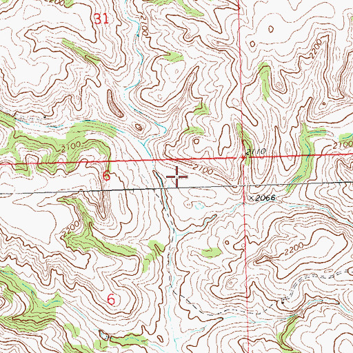 Topographic Map of Bone Point (historical), ND