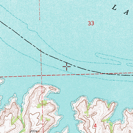 Topographic Map of The Narrows (historical), ND
