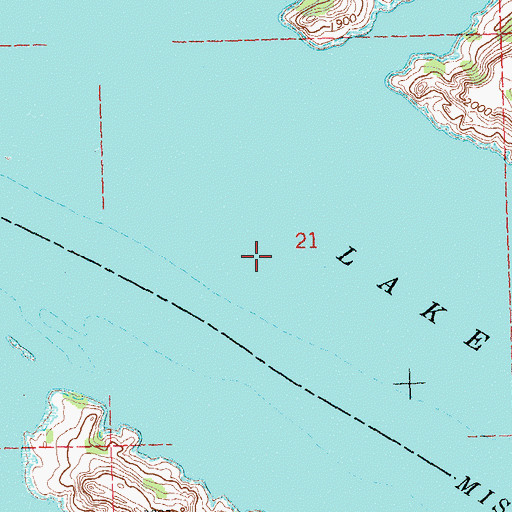 Topographic Map of Sunday Island (historical), ND