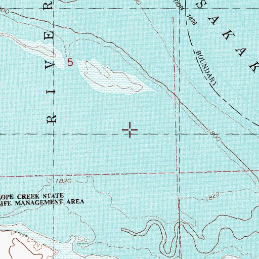 Topographic Map of Crow-Fish-High Indian Agency (historical), ND