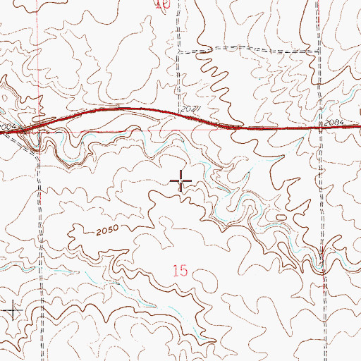 Topographic Map of Grizzly Bluffs (historical), ND