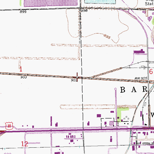 Topographic Map of Canfield (historical), ND