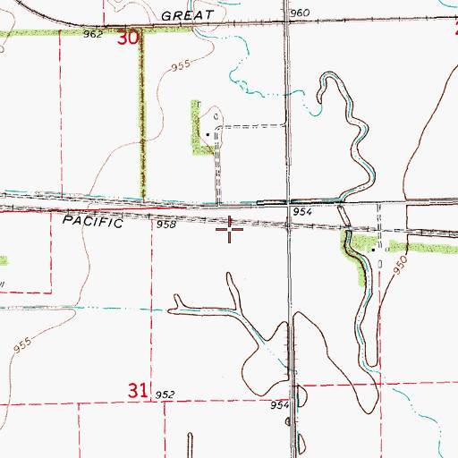 Topographic Map of Sidney (historical), ND