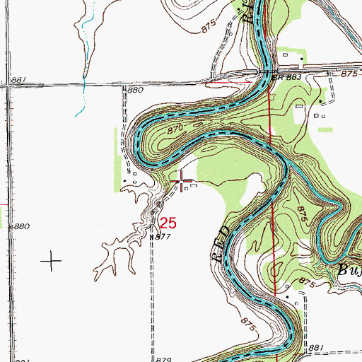 Topographic Map of Trysil (historical), ND