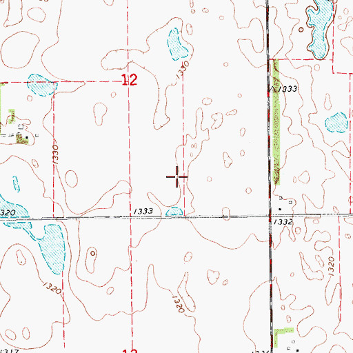 Topographic Map of Hackett (historical), ND