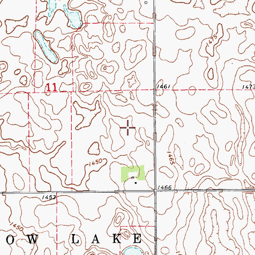 Topographic Map of Clark City (historical), ND