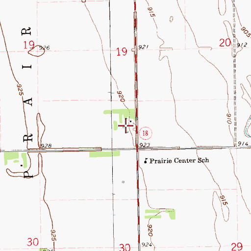Topographic Map of Nova (historical), ND