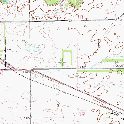 Topographic Map of Vesta (historical), ND