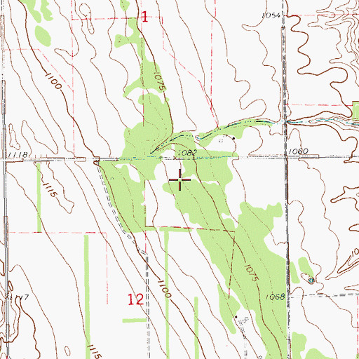 Topographic Map of Lampton (historical), ND