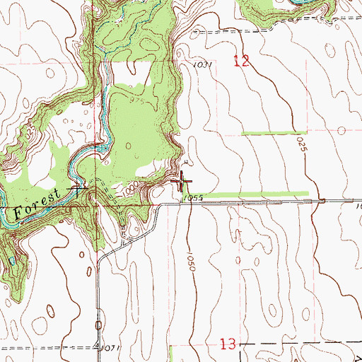 Topographic Map of Inkster (historical), ND