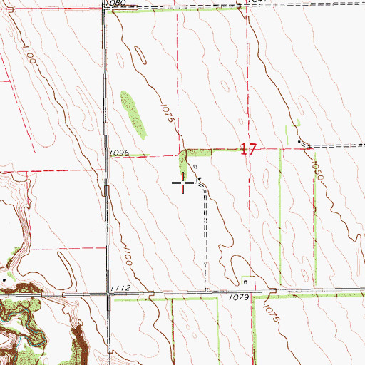 Topographic Map of Hegton Town Hall, ND