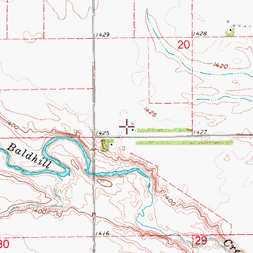 Topographic Map of Montclair (historical), ND