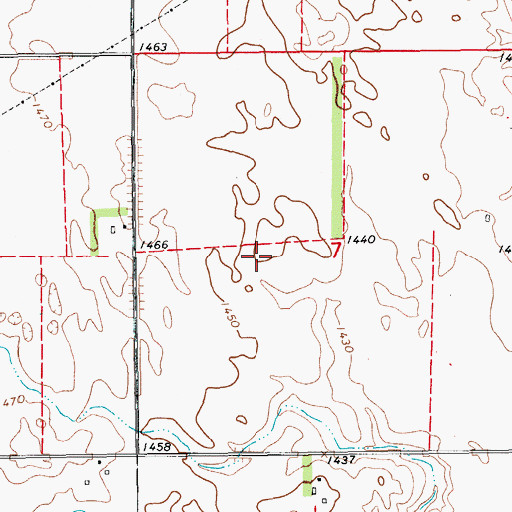 Topographic Map of Pickert (historical), ND